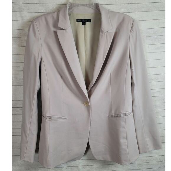 Lafayette 148 Virgin Wool Blazer in Light Taupe Beige, sz 8 - Picture 1 of 16